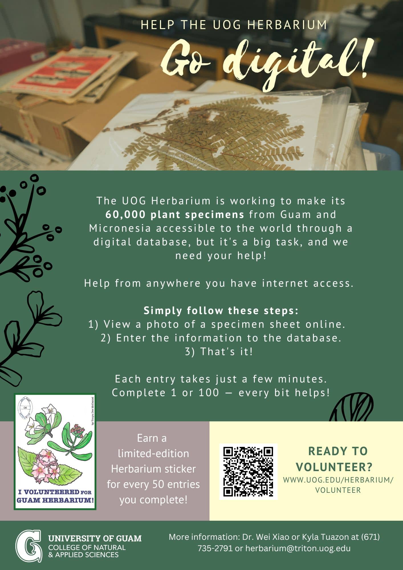 2023 UOG Herbarium Project Flyer